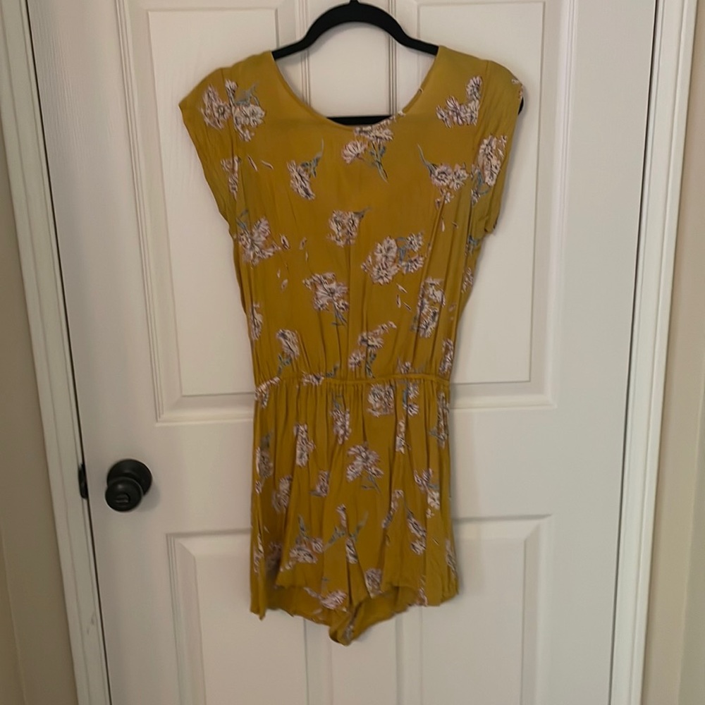 Billabong Floral Lace Back Romper